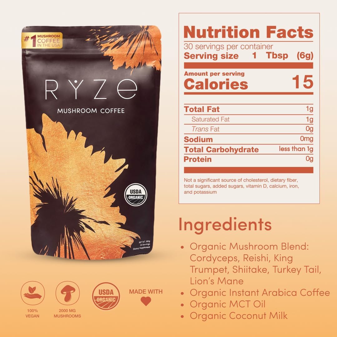 RYZE Organic Mushroom Coffee